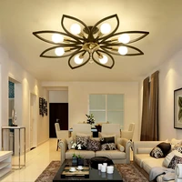 nordic livin room lamp simple modern light luxury bedroom and dining room study lamps and lanterns creative flower led top light