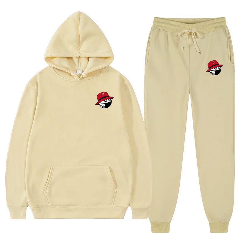 

New Spring Golf Brand Channel Men's Sets Hoodies Sweatshirt+Sweatpants Suit 2023 Autumn Warm Sportswear Sets Men Hoodie Pullover