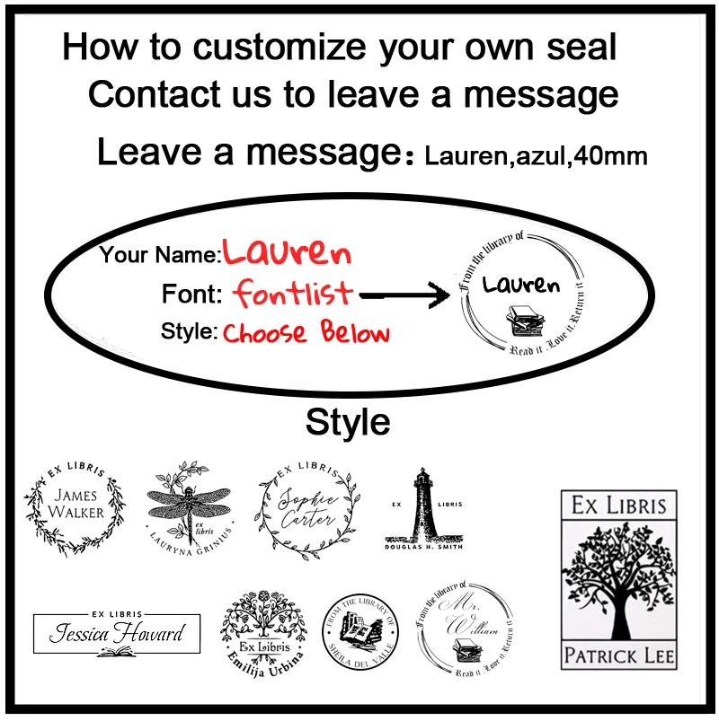 Персонализированные Ex Libris печать на заказ фоточувствительная кошачьих чернил