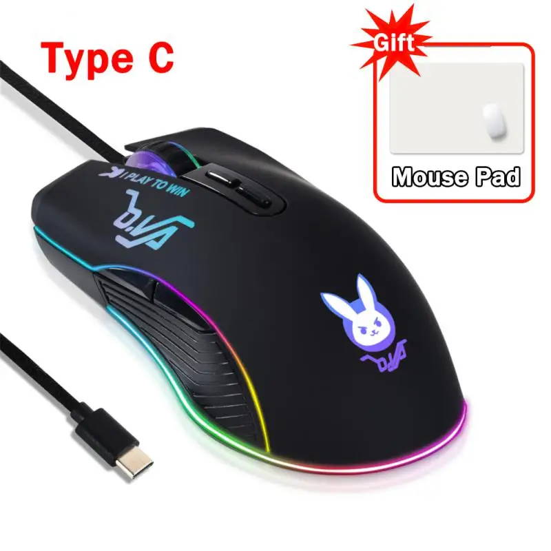 Мышь Компьютерная RYRA OW DVA Бесшумная, 7200DPI, 7 кнопок