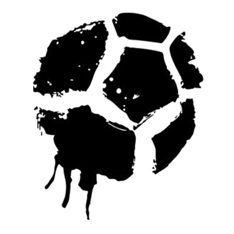 Car Stickers Cartoon Football Sports PVC Decoration Accessories Decals Creative Waterproof Sunscreen Black/white 15cm*12cm |
