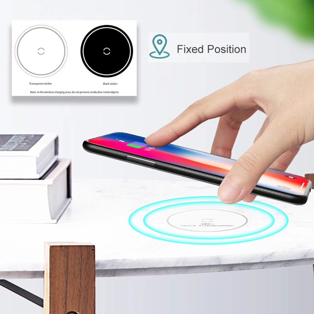 long distance 20mm wireless chargers built in desktop qi invisible wireless charging for iosandroid furniture hidden charger free global shipping