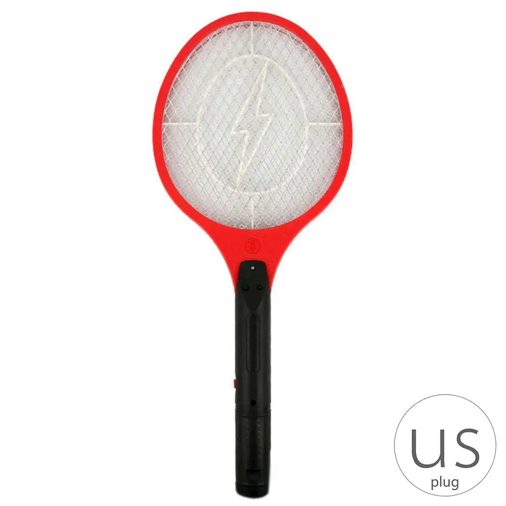 

Top Selling EU/US Plug Mosquito Fly Swatter Killer Electric Bat Handheld Insect Bug Zapper Household Mosquito Bug Zapper New