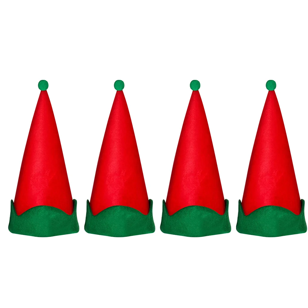 

Christmas Hat Elf Hats Costumefelt Santaaccessories Kids Prop Red Adult Bulk Crazy Buddy The Teens Adults Women Men Elves
