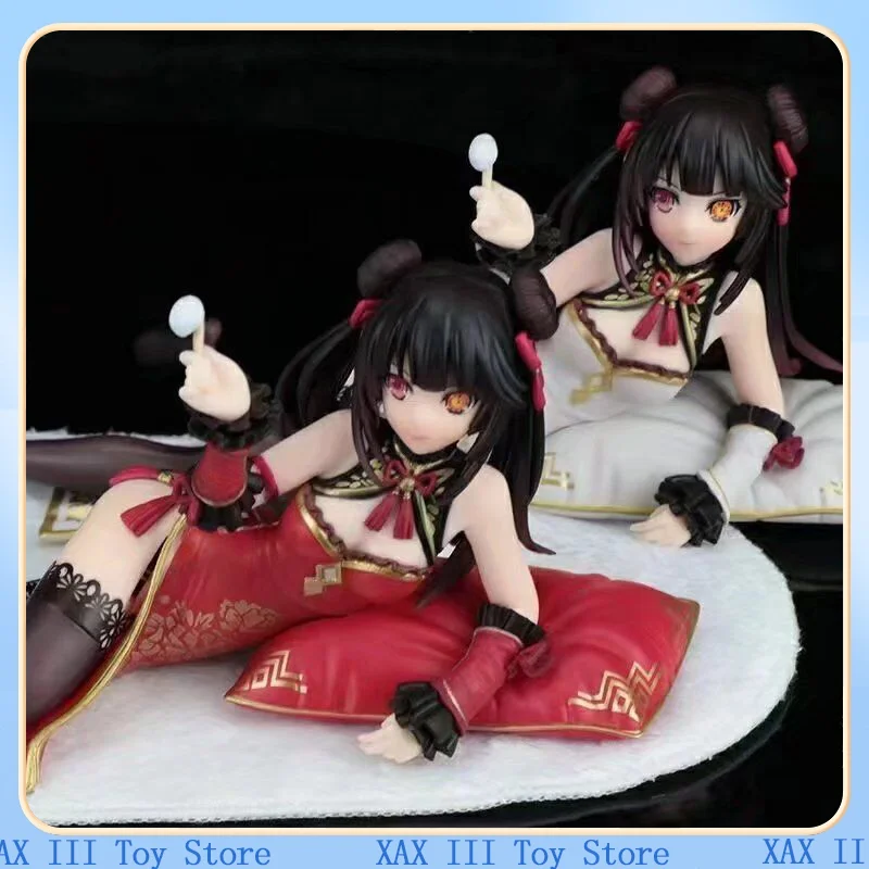 anime Anime NA ŻYWO Koszmar Figurka akcji Tokisaki Kurumi Leżąca postawa w stylu chińskim Model z PVC Ozdoba kolekcjonerska Zabawka Prezent