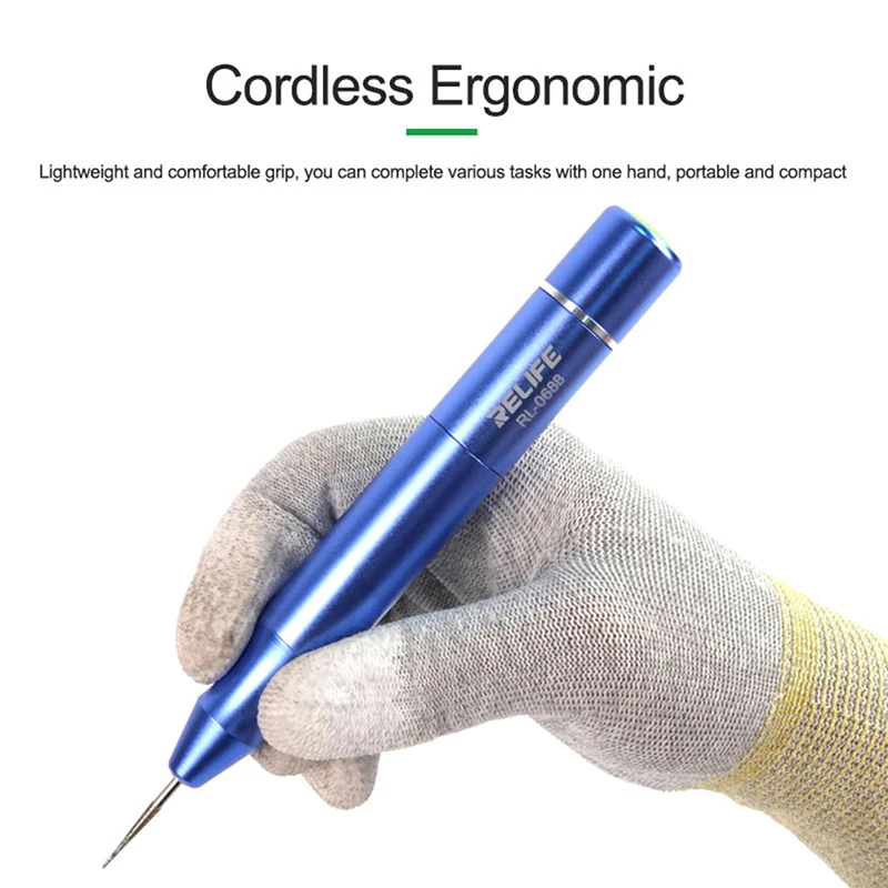 

RELIFE RL-068B Intelligent Charging Grinding Pen Multi-Function Strong Power Press Cutting Polishing IC Grinding CPU Repair Tool