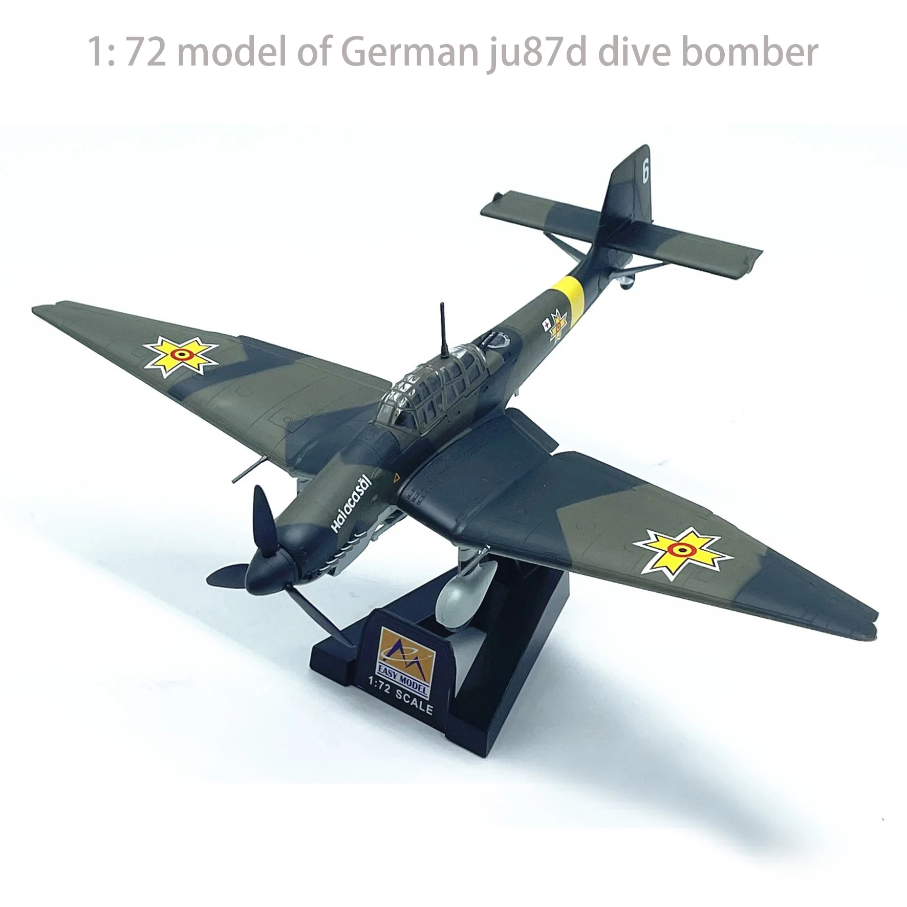 

1: 72 model of German ju87d dive bomber Simulation finished product model 36389