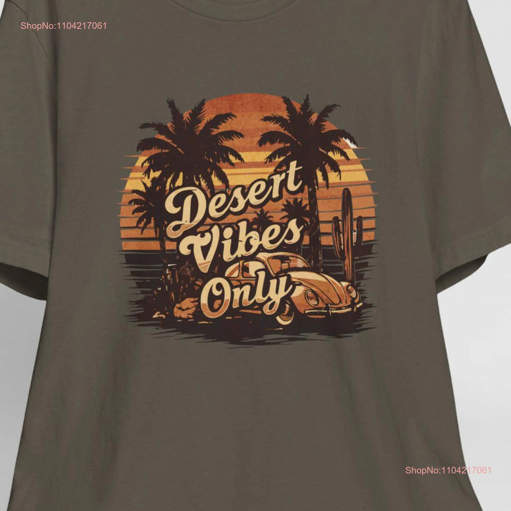 Футболка Desert Vibes Only Cactus Southwestern Trendy Lover с длинными или короткими рукавами