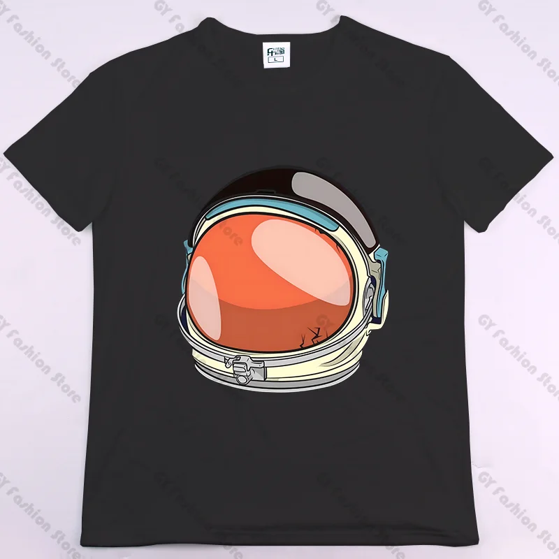 

A Broken шлем космонавта Мультяшные Графические футболки Harajuku Топ Cpe Винтажная Футболка оверсайз футболка уличная одежда аниме одежда