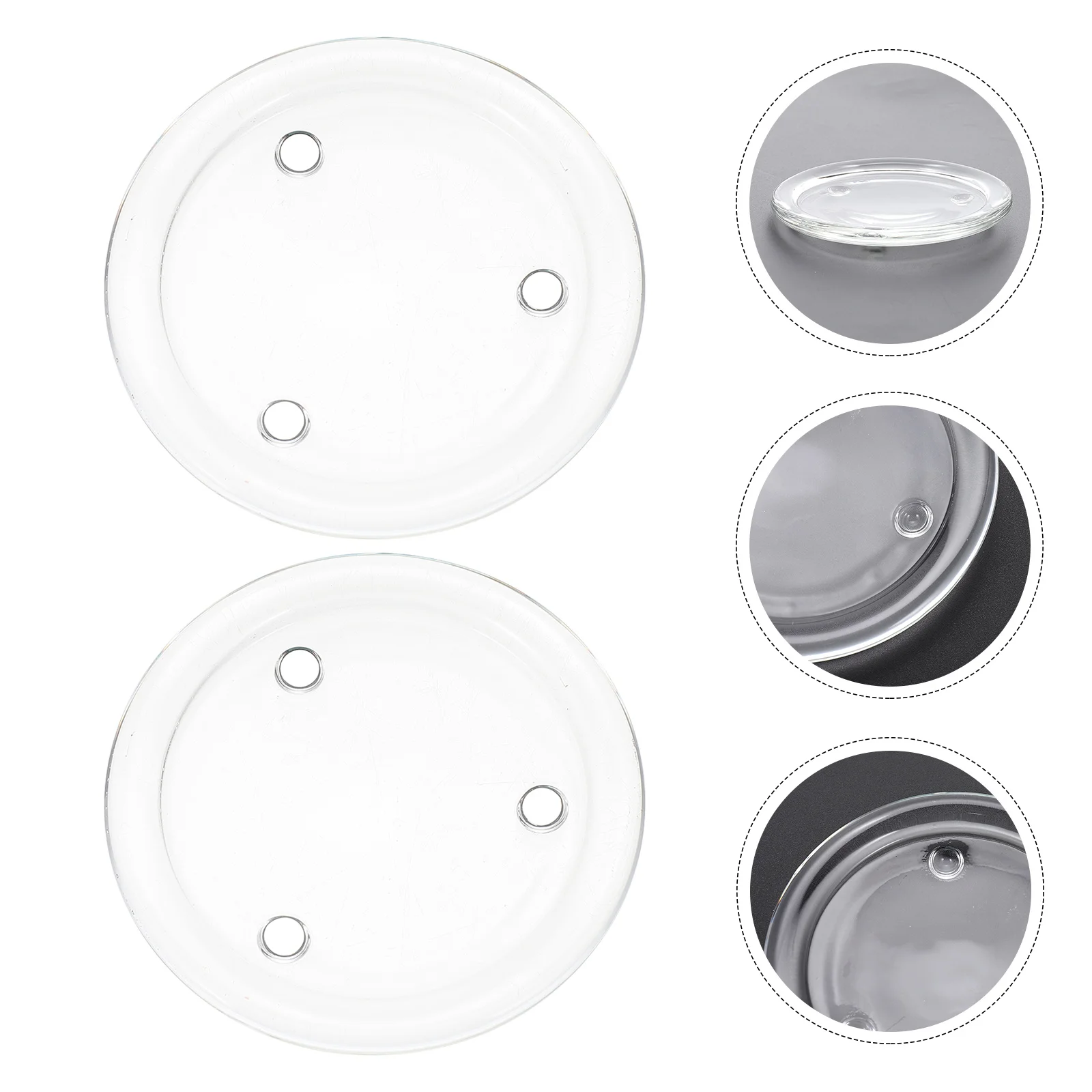 

Plate Tray Holder Round Pillar Holders Plates Clear Candlestick Decorative Jewelry Trinket Fruit Home Coaster Wedding