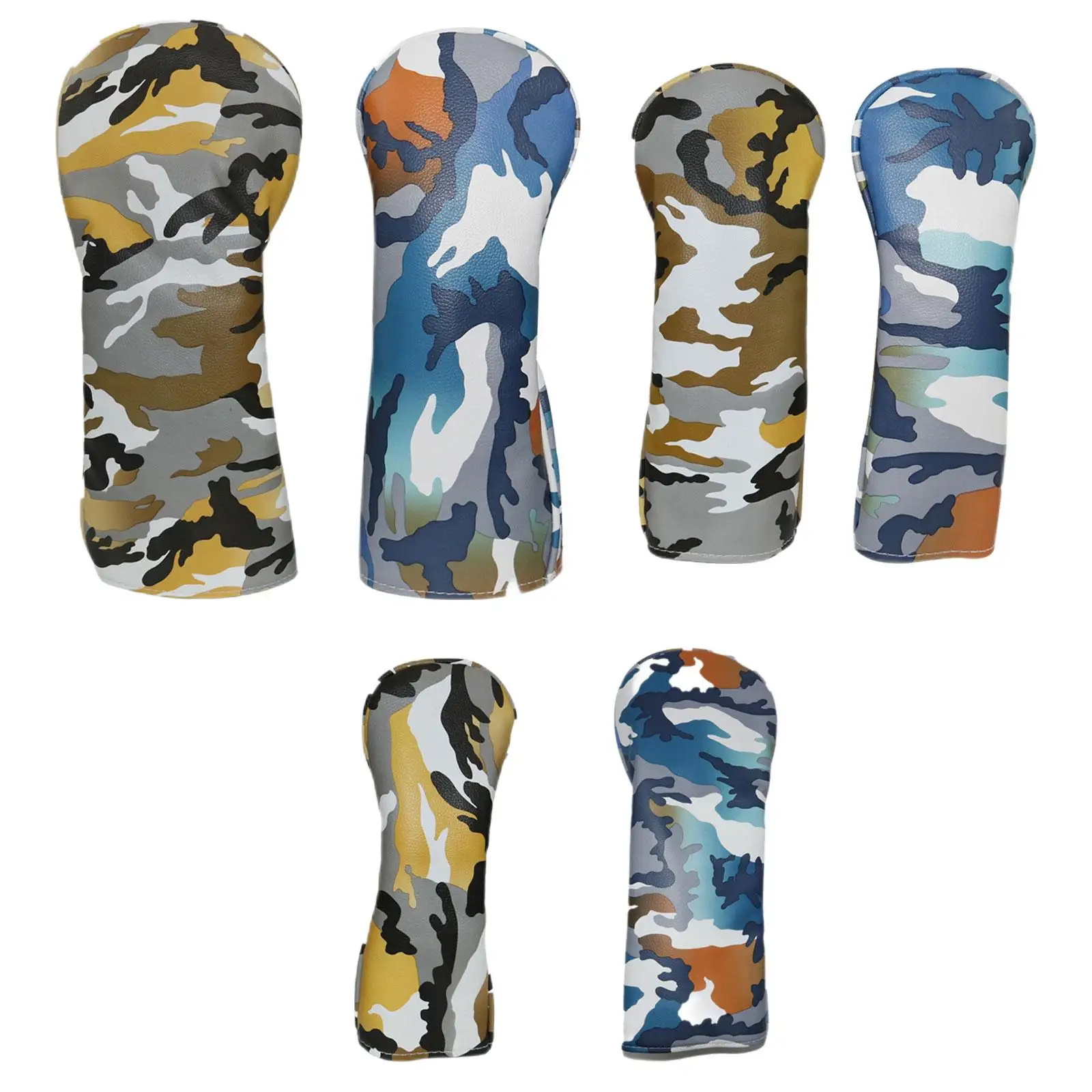 

Golf Club Head Covers Anti Scratch Lightweight PU Protective Sleeve Golf Head