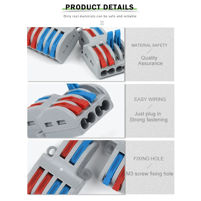 SPL42/62/82/102 Разъем для электрического провода Вставной клеммный блок Универсальное