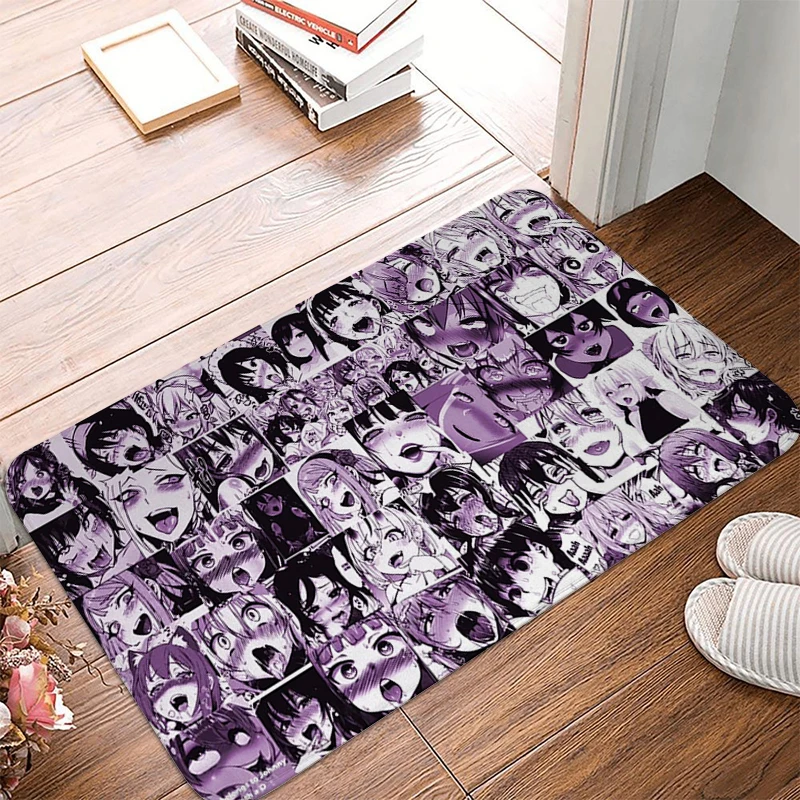 

Room Mat Sexy Ahegao Non-slip Washable Kitchen Absorbent Bathroom Rug Doormats Welcome Long Corridor Carpet Living Hallway Rugs