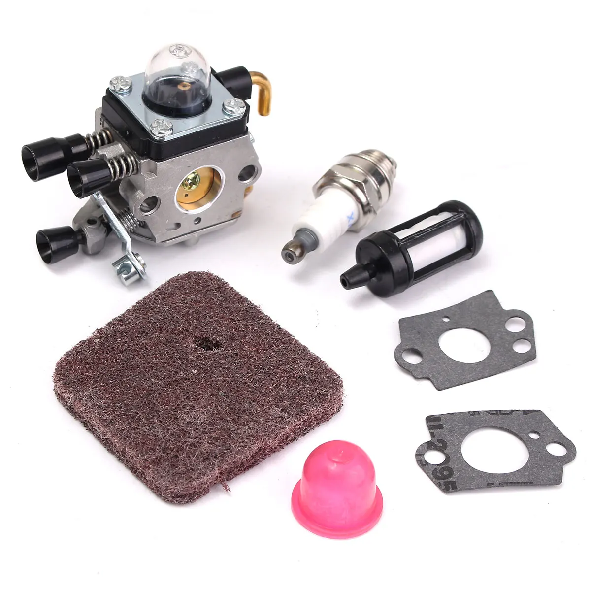 

Carburetor Kit Air Fuel Filter For Stihl FS38 FS45 FS46 FS55 HS45 FC55 KM55 FS85 Trimmer