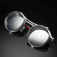 round sunglasses men women brand designer vintage sun glasses classic eyewear for driving metal steampunk retro oculos de sol