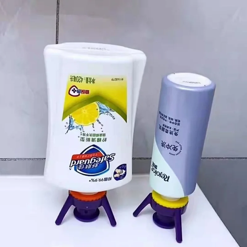 Inverted Bottle Cap Bracket Leak-Proof Liquid Multi-Functional Household Kitchen Bathroom Shampoo Shower Gel Inverted Lid