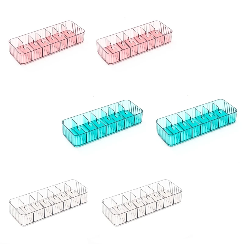 

2Pcs Desktop Data Cable Separation Storage Box Mobile Phone Charging Earphone Cable Power Cord Sorting and Fixing