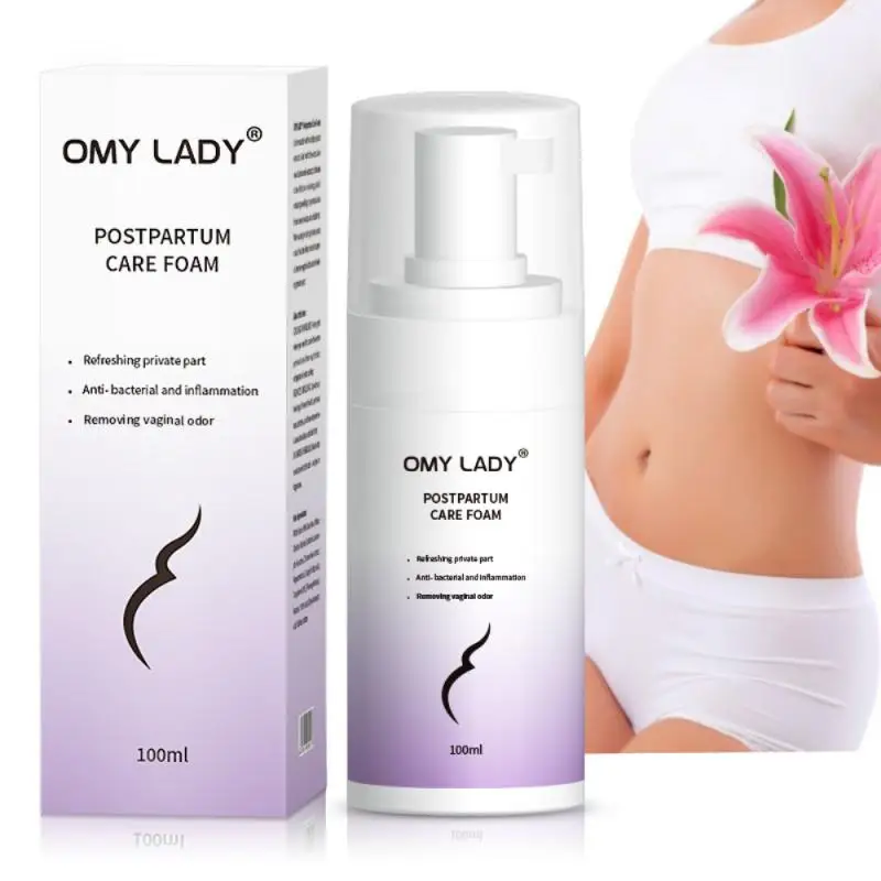 

OMY LADY Feminine Intimate Postpartum Care Mousse Cooling Pain Relieving Witch Hazel Feminine Wash Organic Vagina Detox Clean
