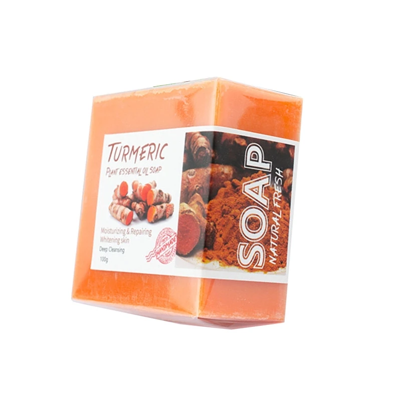 

40JD 100g Turmeric Soap Ginger Bar Soap Hip Lifting Soap Anti Cellulite Firming Soap
