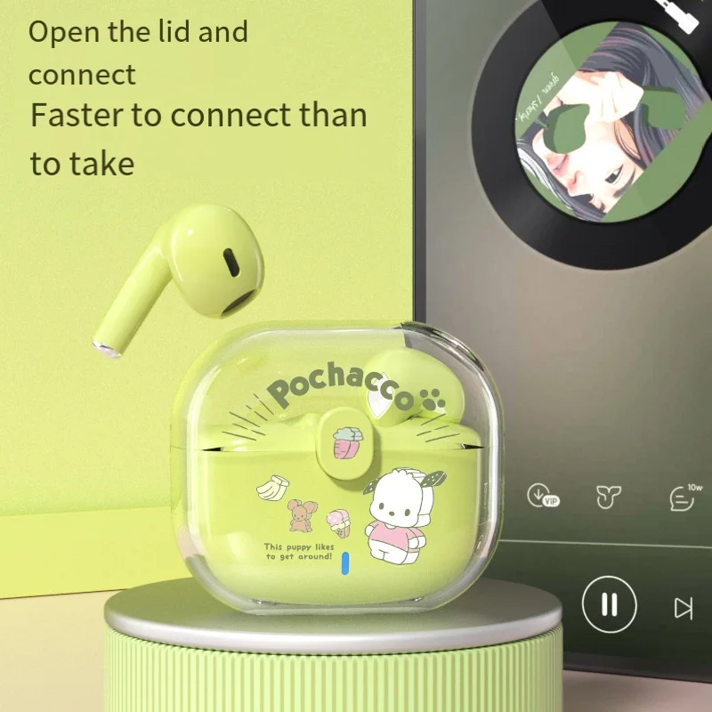 Bluetooth-наушники Sanrio с аниме рисунком Hello Kitty Универсальные наушники Apple Android очень