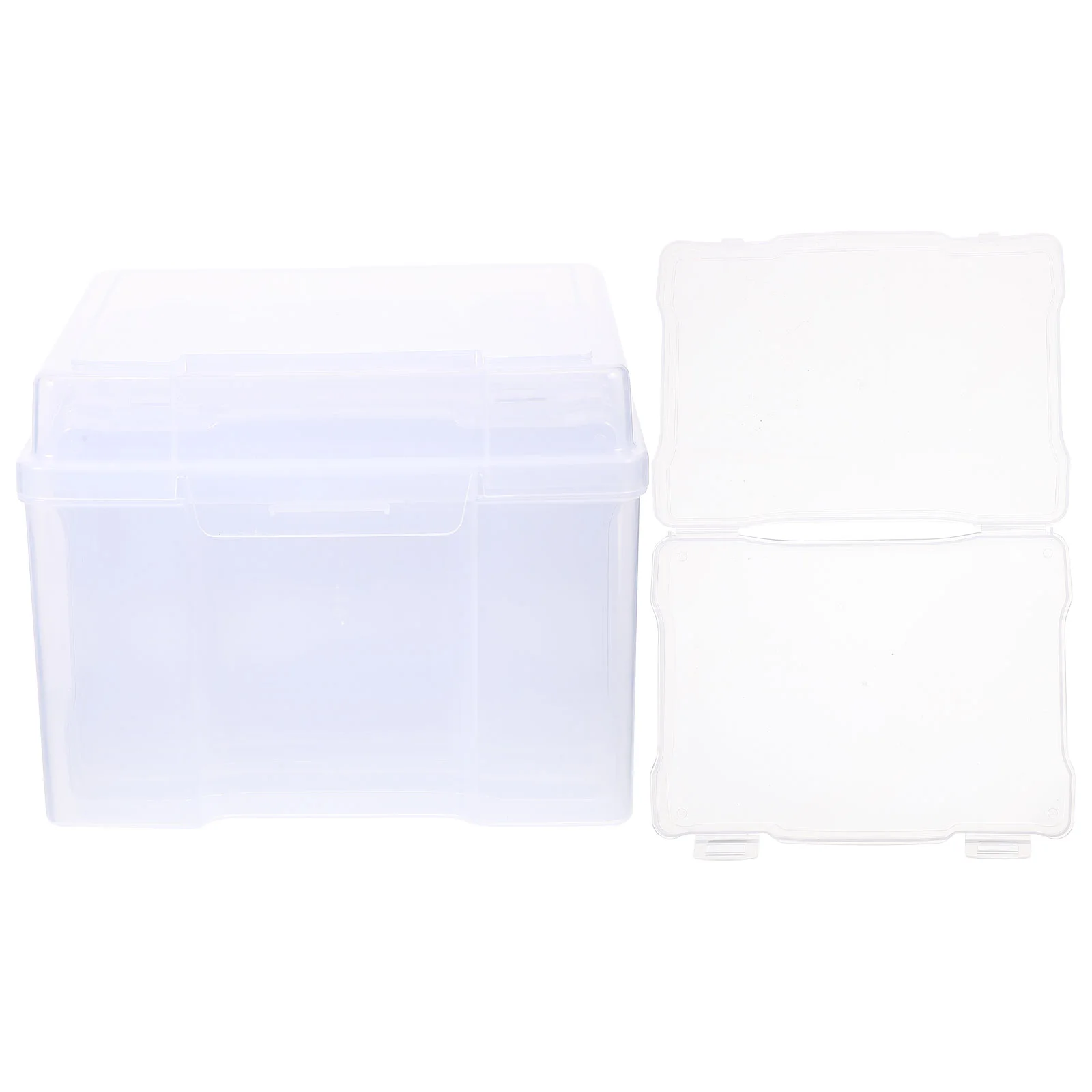 

1 Set of Multi-functional Photo Organizers And Storage Photo Boxes Picture Box Photo Storage Box Clear Box Photo Case