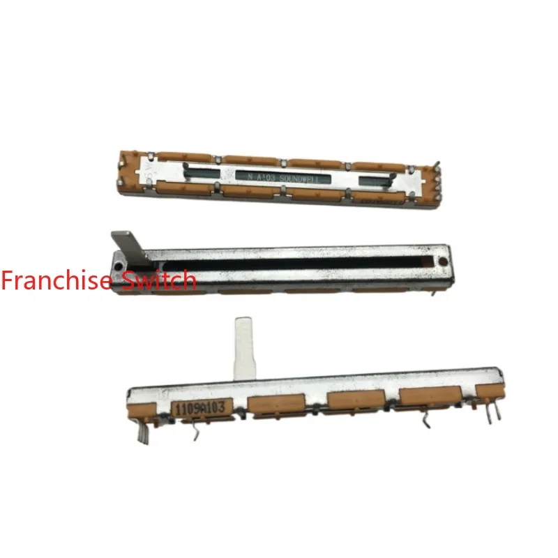 20 шт. 75 мм одинарный потенциометр с прямым скольжением A10K длина вала 15 (окисление