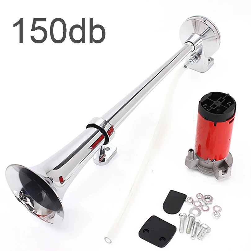 

12V Universal Air Horn Pump Loud Car Truck Vehicle Train Motorcycle Siren Horn Multi-tone Claxon Horns Air Compressor
