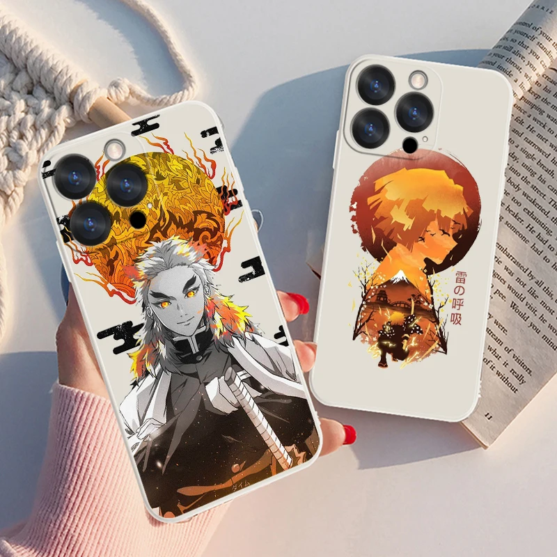 

Anime Demon Sayer Zenitsu Azuma For Apple iPhone 14 13 12 11 Pro Max Plus XS XR X 8 7 SE Liquid Rope Phone Case Capa Cover
