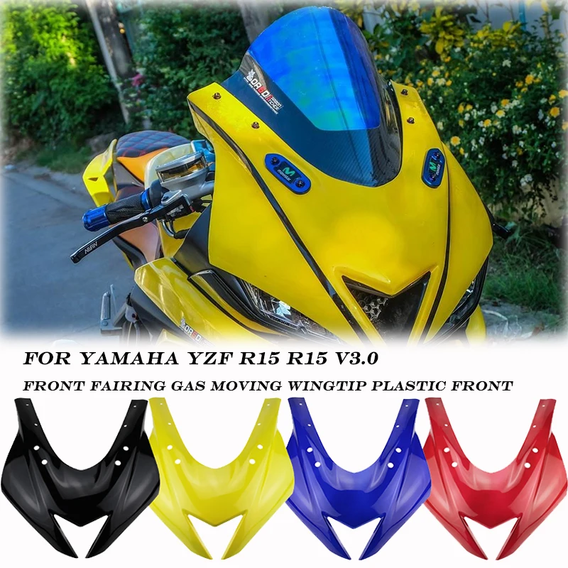 

For YAMAHA YZF R15 r15 V3.0 2019 2020 2021 Motorcycle Front Fairing Gas Moving Wingtip Plastic Front Protective Cover