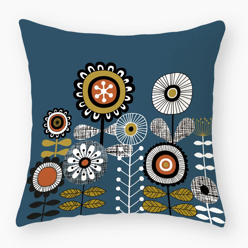 

Nordic Pillow Car Headrest Living Room Sofa Short Hair Cushion Pillowcase Hug Pillowcase