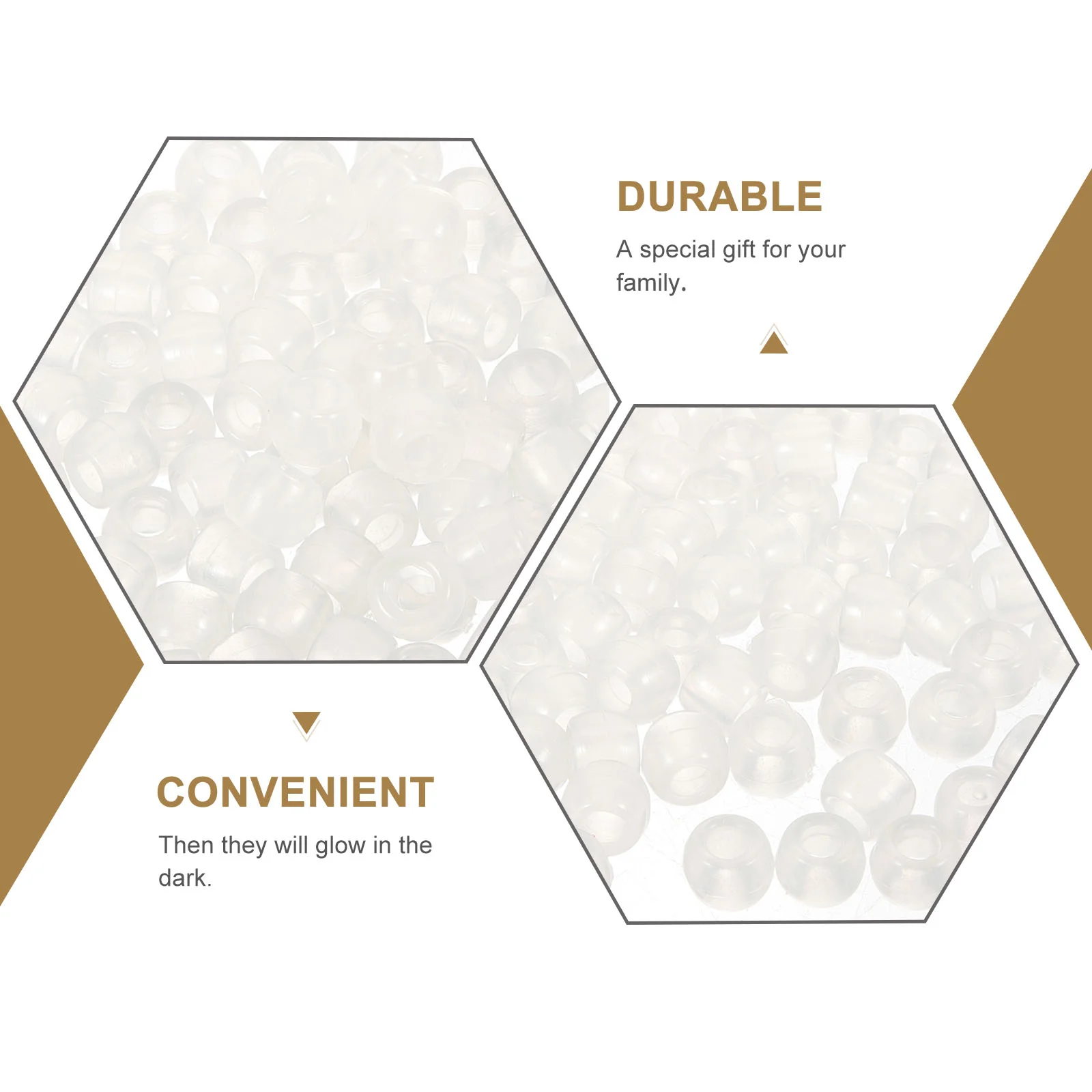 Упаковка из 1000 многоцветных 7-цветных пластиковых УФ-бусин прозрачные бусины