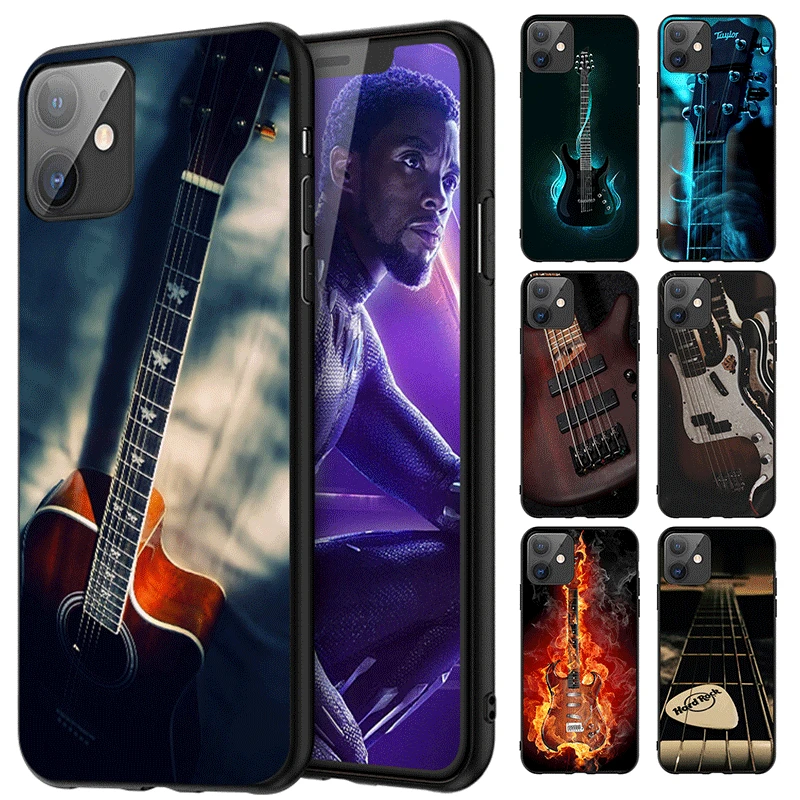 Phone Case for OPPO A5 A7 A5S A31 A8 A9 A15 A35 A16 A16S A55 A52 A92 A72 2018 A3S tpu cover Bass Guitar Strings Music Guitars