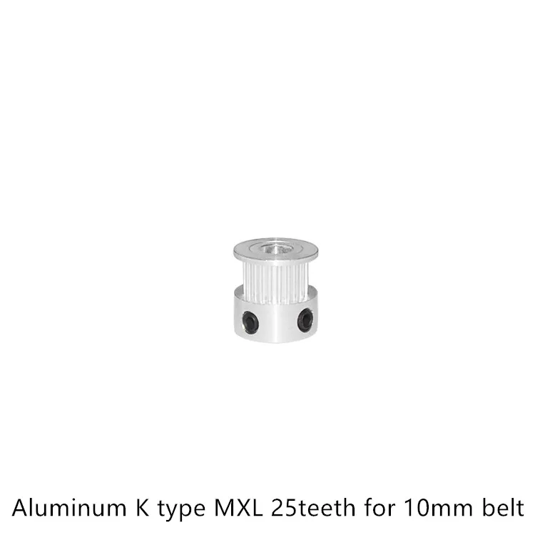 

K type MXL Timing Pulley 25 teeth Bore 6mm 6.35mm 8mm for width 10mm 15mm Synchronous Belt Small backlash 25Teeth