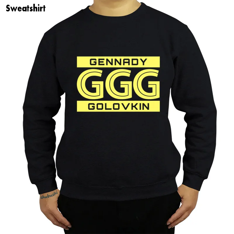 

Мужская толстовка Gennady Golovkin Ggg shubuzhi, лидер продаж, Осенние повседневные толстовки с круглым вырезом, модный бренд, хлопковая Крутая толстовк...