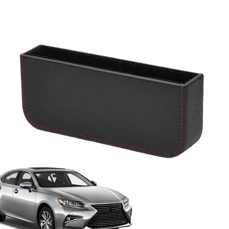 

Car Seat Storage Box Organizer PU Leather Seat Catcher Gaps Filler for Front Seat Automotive Card Phone Key Holder Pocket