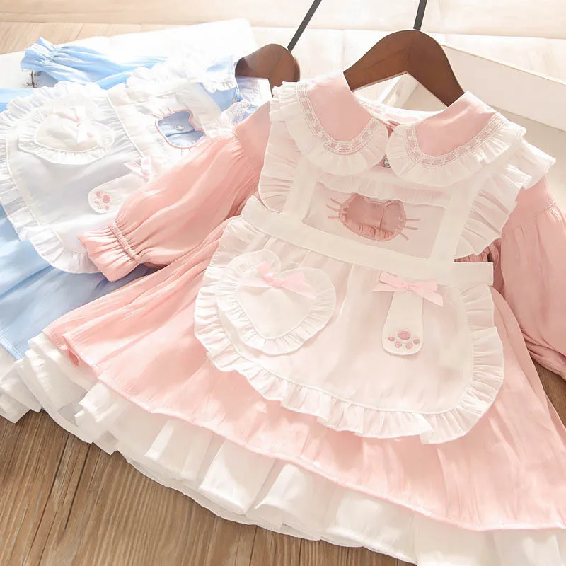 Осеннее детское платье-комбинезон одежда для девочек детская оптовая продажа |