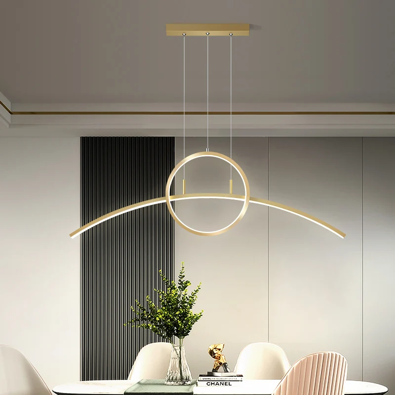 Dining Room Chandelier Modern Minimalist LED Lamps Nordic Creative Personality Table Bar Kitchen Lights Indoor Lighting