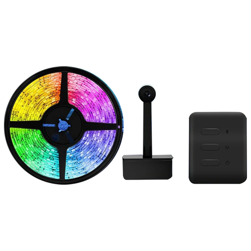 

Immersion TV LED Backlights With Camera, Wifi LED Lights For 55-65 Inch TV, Compatible With Alexa & Google Assistant