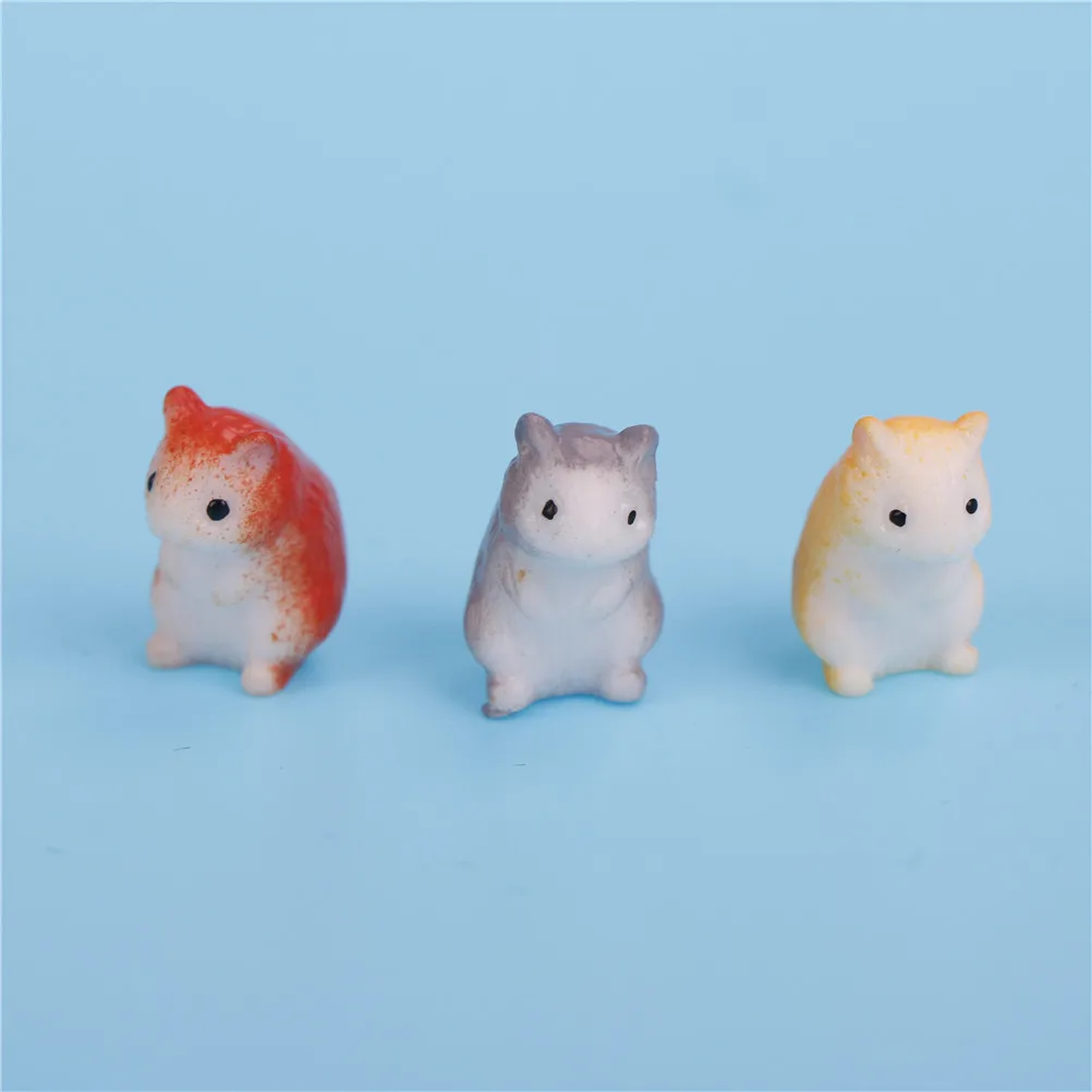 

1 шт. DIY резиновый хомяк, животные, микро гном, миниатюрный волшебный сад-Террариум, украшения для рукоделия
