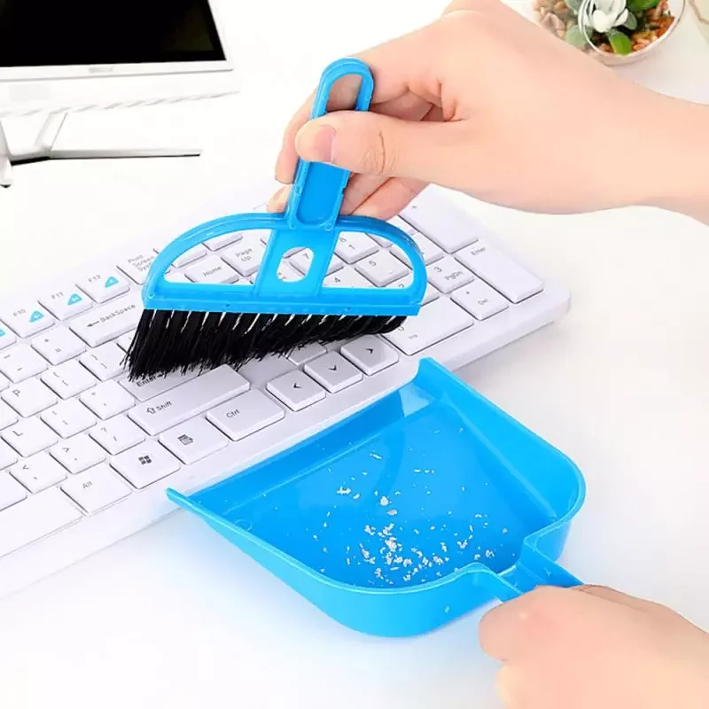 

2022New Cleaning Brush Small Broom Dustpans Set Desktop Sweeper Garbage Cleaning Shovel Table Household Cleaning Tools