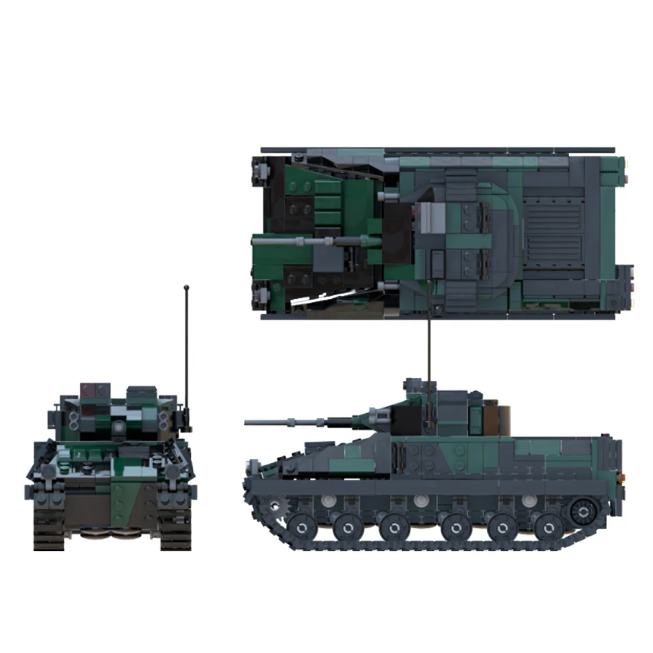 MOC-180519 FV510 Warrior IFV гусеничный бронированный автомобиль строительный блок пехота