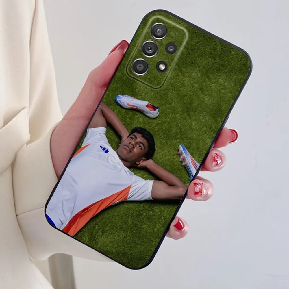 Чехол для телефона Football Star Samsung S24 S21 S22 S23 S30 Ultra S20 Plus Note 10 9 5G L-Lamine Y-Yamal Black мягкий