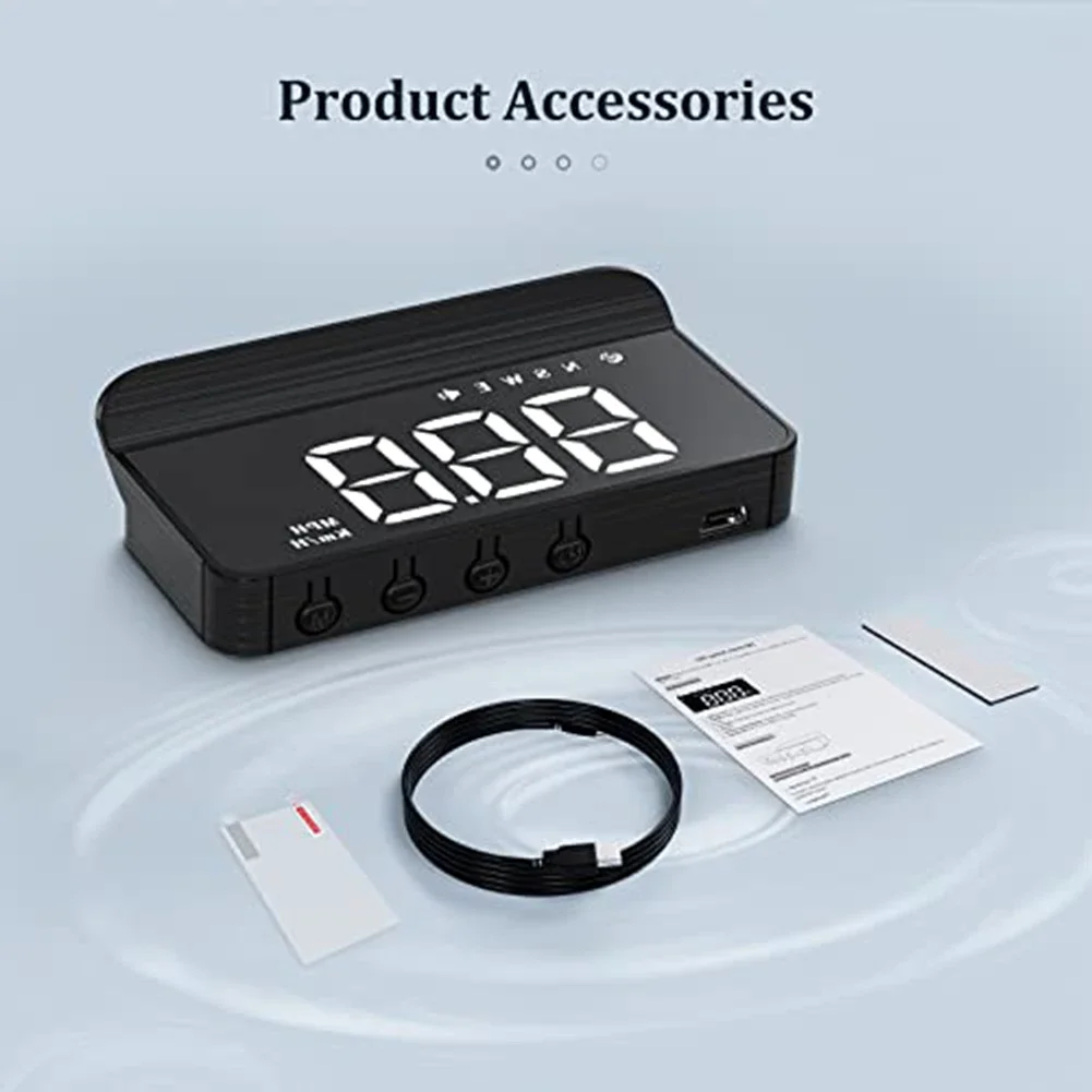Фото Проекционный дисплей M1 на лобовое стекло автомобиля с GPS-проекцией скорости и оповещениями о дорожных условиях, подходит для всех типов транспортных средств №4
