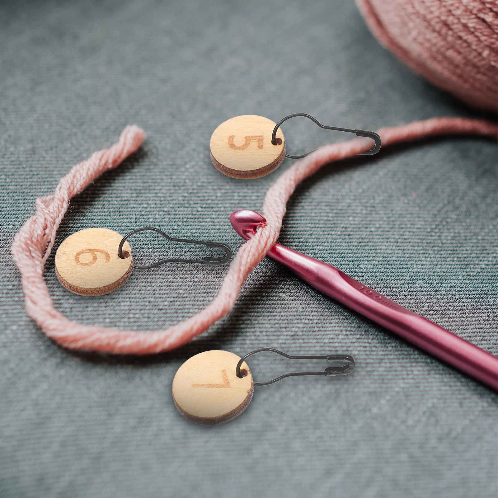 10 шт. аксессуары для вязания из шерсти резные деревянные маркеры крючком