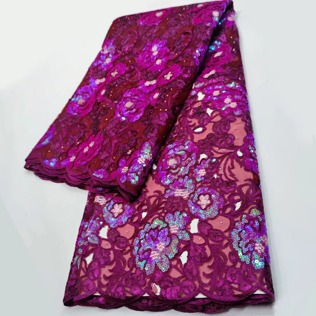 

(5 ярдов/шт.) Высококачественная искусственная кружевная ткань из органзы ручной работы с блестками и вышивкой для вечернего платья FYY112