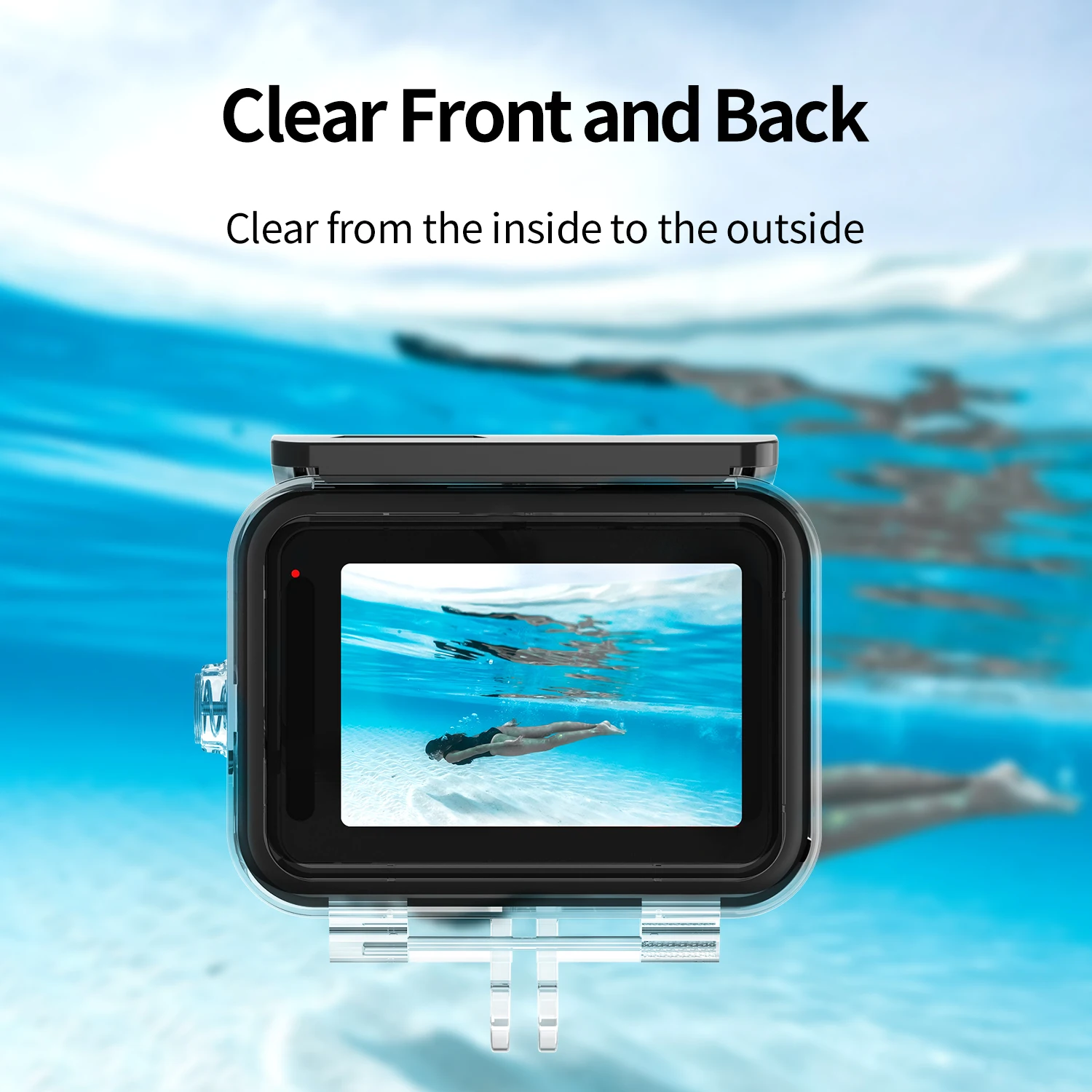 TELESIN 45 м водонепроницаемый корпус для Gopro Hero 10 9 черный Дайвинг Защитная подводная