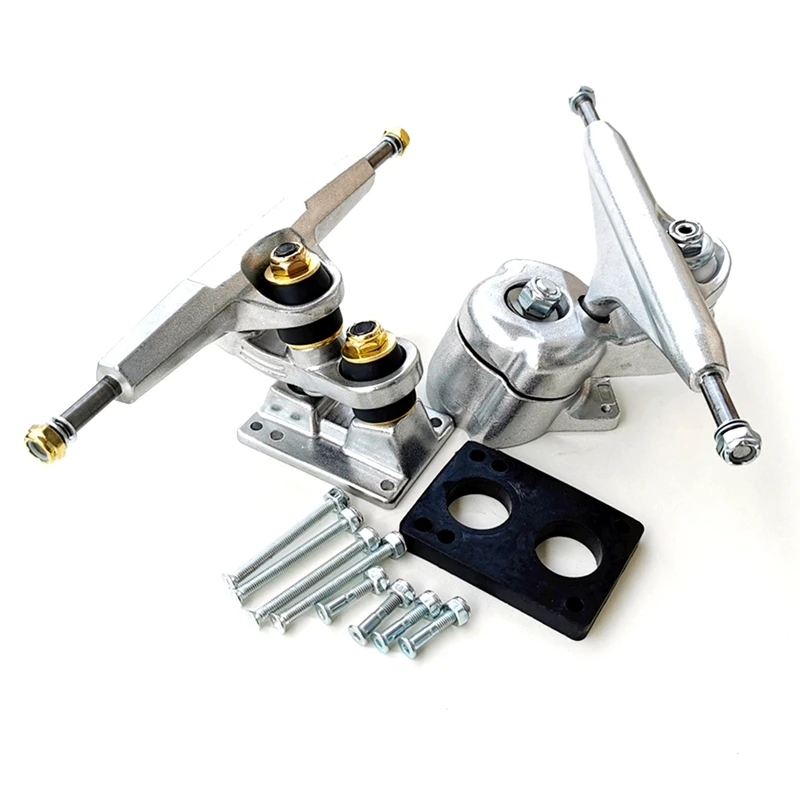 

S6 Meraki Land Surf Skateboard Trucks 6.25Inch Double Kingpin Skateboard Rear Trucks Gravity Casting SHR Bushings