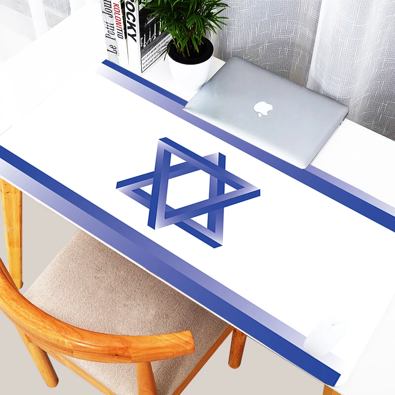 

Flag of Israel Mousepad Gamer 900x400 Mouse Pad Gaming Accessories Desk Mat Anti-skid Computer Offices Laptop Cool Game Mats