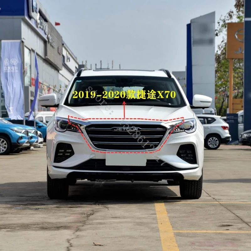 

for Chery JETOUR x70 2019-2020 Car Styling high quality ABS chrome front grille Refit around trim trim grills Racing