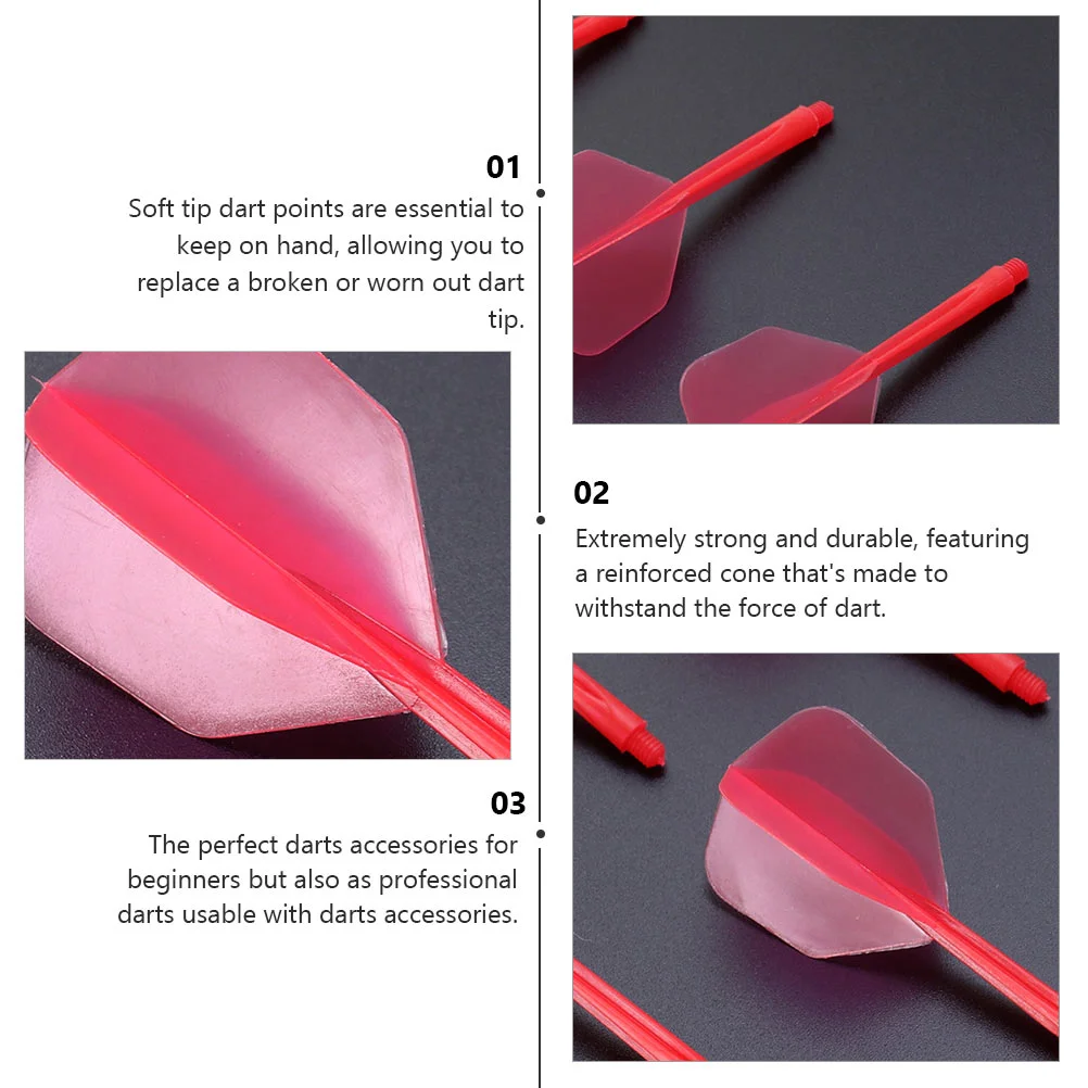 10 шт. прозрачный хвост для дартса пластиковый вал встроенные валы предотвращения